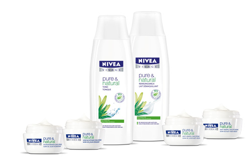 Nivea Pure & Natural Face Care range